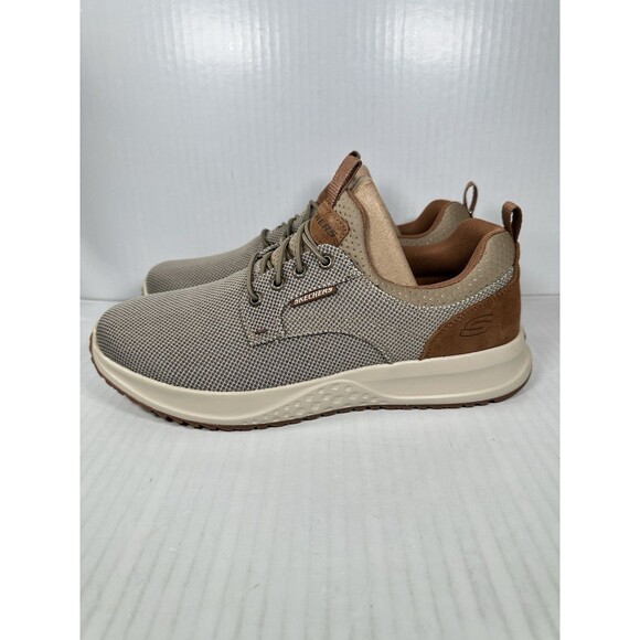 Size 9.5 Skechers Mens Relaxed Fit Fletch- Oxley Shoe 205078 TPE (Taupe- Medium) main image 5
